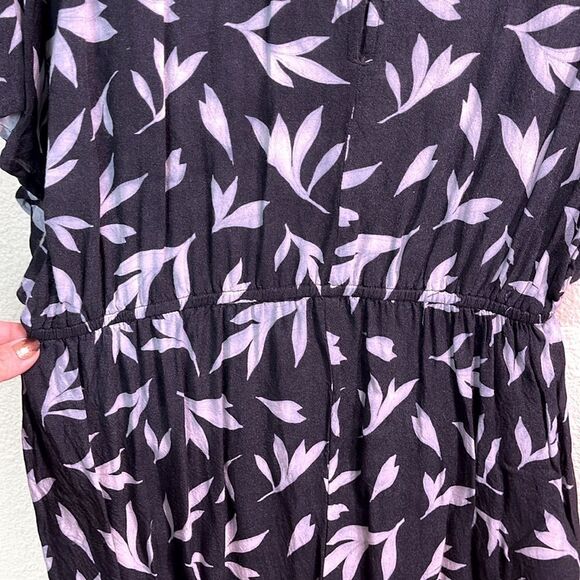 World Market black white kimono sleeve romper size s/m - Picture 7 of 8